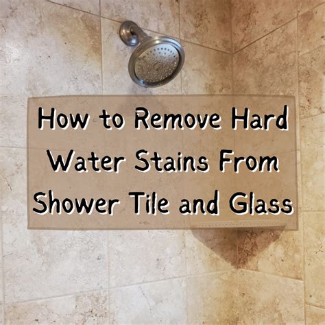 How do you remove calcified water stains?